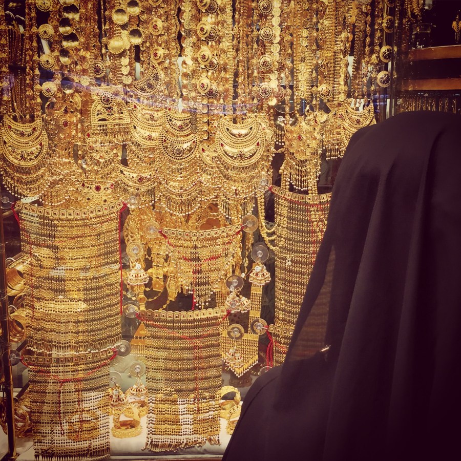 Gold market sukh in Dubai, UAE