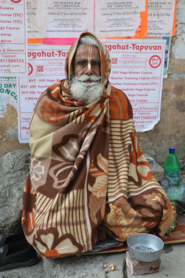 Indian sadhu in Rishikesh, India