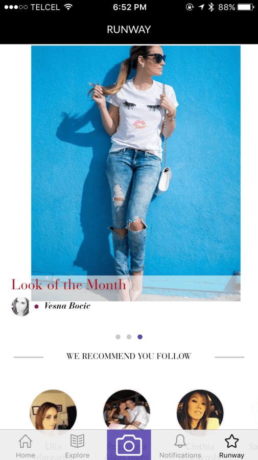 tizkka app screnshot fashion social network