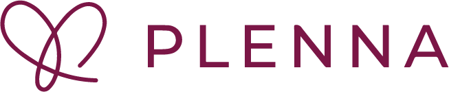 Plenna logo, a modern wordmark representing the brand’s focus on women’s health and innovation.